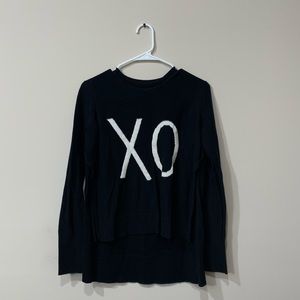 Banana Replublic high low XO cotton cashmere
